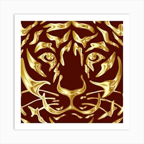 Golden Tiger Art Print
