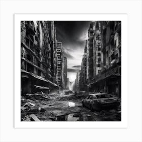 Ruins Of A City Art Print