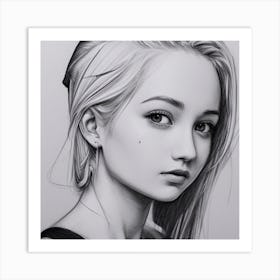 Portrait Of A Girl 2 Art Print