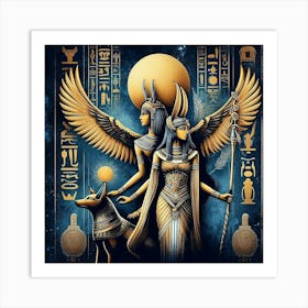 Egyptian Goddesses Art Print