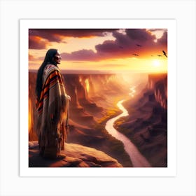 Native American Scenery 2 Art Print