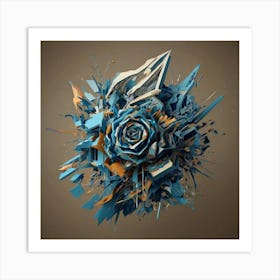 Abstract Rose Art Print