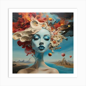 'Cosmic Woman' 1 Art Print