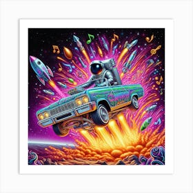 "4 Wheelin'" Trip Hop Collection [Risky Sigma] Art Print