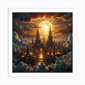 Castle In The Clouds 13 Art Print