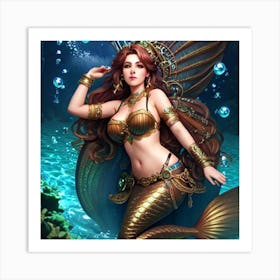 Mermaid 9 Art Print