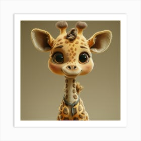 Cute Giraffe 22 Art Print