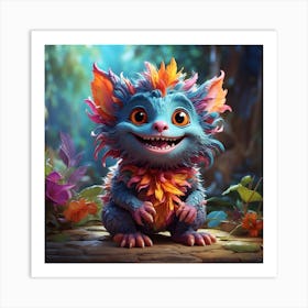 Colorful Troll 5 Art Print