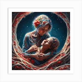 Mother And Daughter Art Print