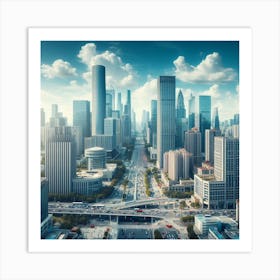 Shanghai Cityscape Art Print