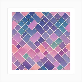 Mosaic Pattern Art Print Art Print