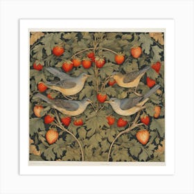 Strawberry Thief William Morris (9) Art Print