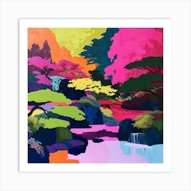 Colourful Gardens Portland Japanese Garden Usa 2 Art Print