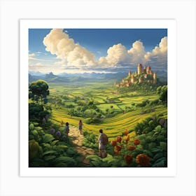 Fairytale Landscape Art Print