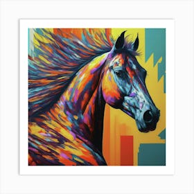 Colorful Horse 1 Art Print