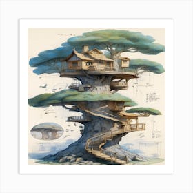 Tree House Art Print