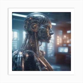 Cyborg Woman 87 Art Print