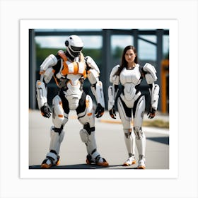 Futuristic Couple 49 Art Print