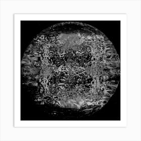 Black And White Moon Art Print