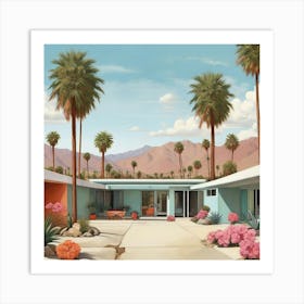 Palm Springs Art Print 0 Art Print