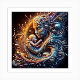 Mother And Child 1 Art Print