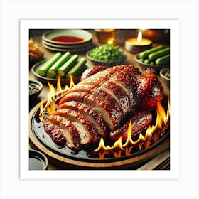 Sovereign Flame Flame Grilled Peking Duck Art Print