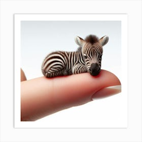 Tiny Zebra 1 Art Print