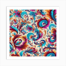 Floral Pattern 3 Art Print