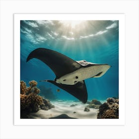 Manta Ray 1 Art Print