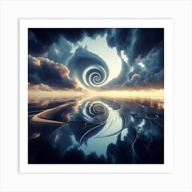 Spiral Cloud Art Print