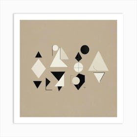 Abstract Geometric Shapes Wall Art 2 Art Print