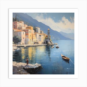 Shimmering Horizons: Italian Impressions Art Print