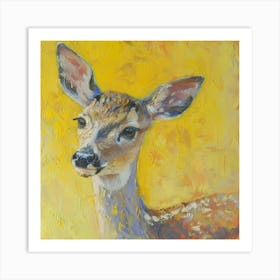 Fawn painting 2 Art Print