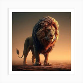 Lion Strength Art Print