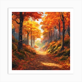 Autumn Path Art Print