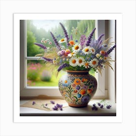 Flowers In A Vase 25 Art Print