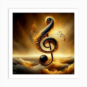 Music Clef 1 Art Print