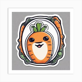 Carrot Sticker 1 Art Print