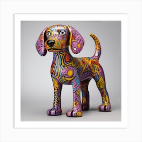 Colorful Dog Art Print