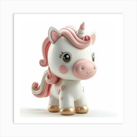 Unicorn Figurine 23 Art Print