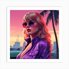 Grand theft auto Taylor Swift Art Print