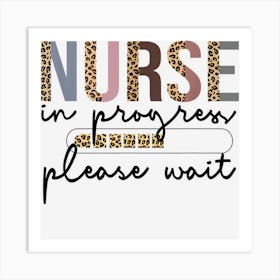 Funny Future Nurse Leopard Art Print