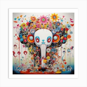 Elephant Head Art Print