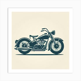 Vintage Motorcycle 1 Art Print