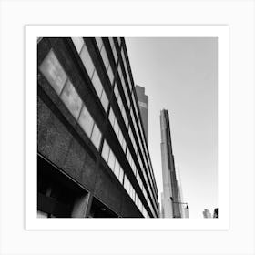 Brooklyn Tower In Black And White Art Print