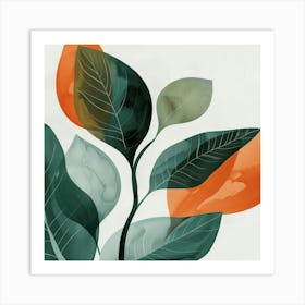 Abstract Leaves 45 Art Print