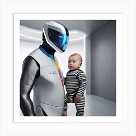 Robot Baby 1 Art Print