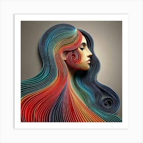 A female subject 7 Art Print