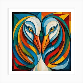 Couple Of Geese Art Print