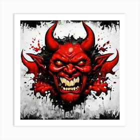 Devil Head 23 Art Print